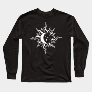 Sun and Moon Tattoos Long Sleeve T-Shirt